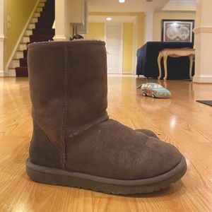 Grey Ugg Short Boot